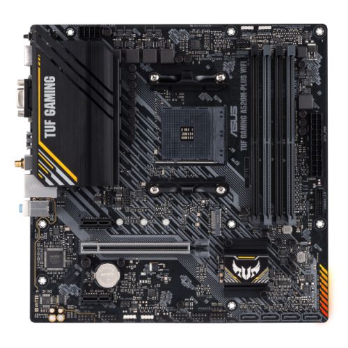 Asus TUF GAMING A520M-PLUS WIFI, AMD A520, AM4, Micro ATX, 4 DDR4, VGA, HDMI, DP, AC Wi-Fi, 1x M.2