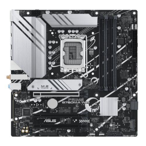 Asus PRIME B760M-A WIFI, Intel B760, 1700, Micro ATX, 4 DDR5, 2 HDMI, DP, Wi-Fi 6, 2.5G LAN, PCIe4, 2x M.2