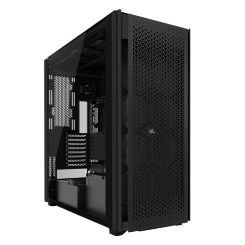 Corsair iCUE LINK 9000D RGB Airflow Gaming Case w/ Glass Side, E-ATX, Dual System, Up to 18 Fans, InfiniRail Fan Mounting, iCUE LINK Hub, USB-C,  Asus BTF Compatible, Black