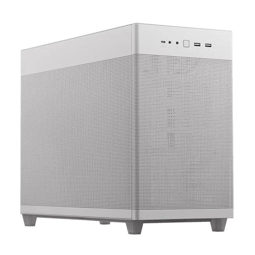 Asus Prime AP201 Gaming Case, Micro ATX, Quasi-Filter Mesh, USB-C, Tool-free Panels, 338mm GPU & 360mm Radiator Support, White