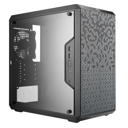 Cooler Master Q300L Gaming Case w/ Acrylic Window, Micro ATX, Open Design, 12cm Fan, Vertical/Horizonal Orientation, Black