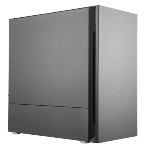 Cooler Master Silencio S400 Gaming Case w/ Steel Sides, Micro ATX, 2x Silencio Fans, Sound Dampening, Card Reader, Black