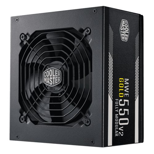 Cooler Master 550W MWE Gold V2 ATX 2.41 PSU, Fully Modular, HDB Bearing Fan, 80+ Gold